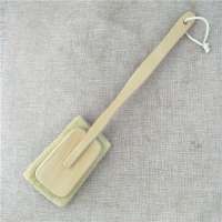 Massage brush with wooden handle loofah back bath brush long handle