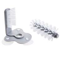 Wall suction cup cleaning brush set