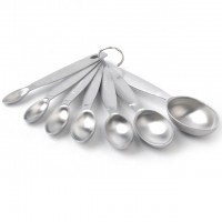 Hot Selling Stainless Steel Kitchen Measuring Spoon And Cup Set Of 7pcs