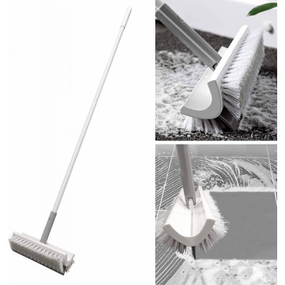 Long Handle Double-sided Bathroom Floor Scrubber Cleaning Brush