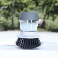 New Design Kitchen Cleaning Short Dish Cleaner Brush Grips Soap Dispensing Palm Dish Brush