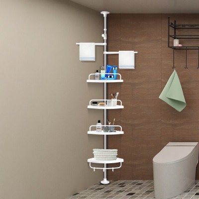 4 Layer Bathroom Bathtub Telescopic Corner Shower Caddy